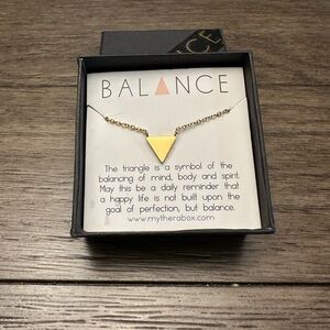 Gold Triangle Necklace